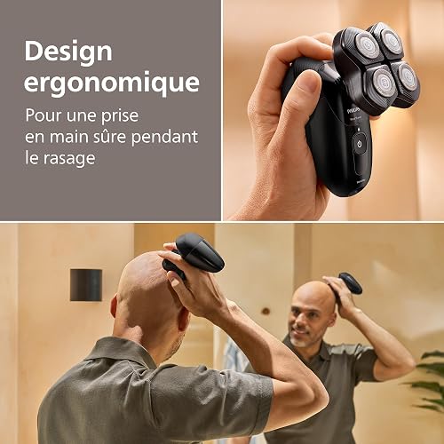 Philips Head Shaver Pro 5000 Series - Rasoir pour la tête pour hommes et femmes, tête flexible à 360° et lames ComfortCut pour un rasage efficace tout en douceur pour la peau, modèle HS5980/15 - 5