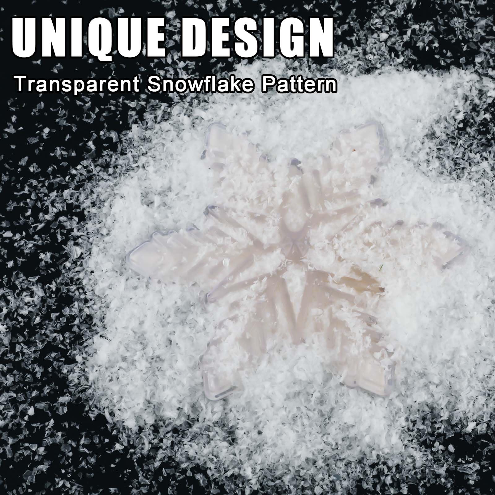 PEUTIER Stomp Pad 3D Flocon de Neige 12,7cm Transparent Antidérapant Tapis de Traction pour Snowboard