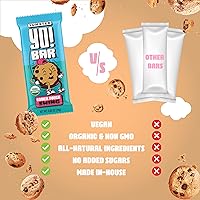 Vista 5 de Yo! Bar by Bearded Brothers - Barra orgánica vegana para niños, masa de galletas (25 barras) Sin gluten, paleo y entero 30 Sin soja, sin OMG, bajo