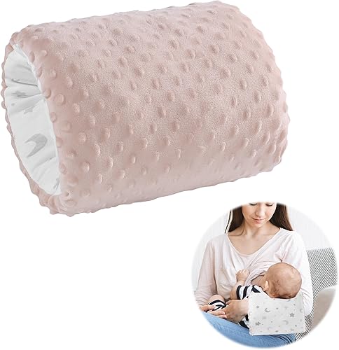 ROYALAY Almohada de brazo para alimentar al bebé, almohadas de algodón suave para lactancia materna, reposacabezas disponible de doble cara para