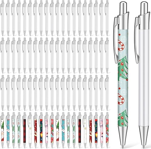 Miniatura 8 de Yexiya 20 bolígrafos de sublimación en blanco, bolígrafo de transferencia de calor, bolígrafo de sublimación con envoltura retráctil, bolígrafo