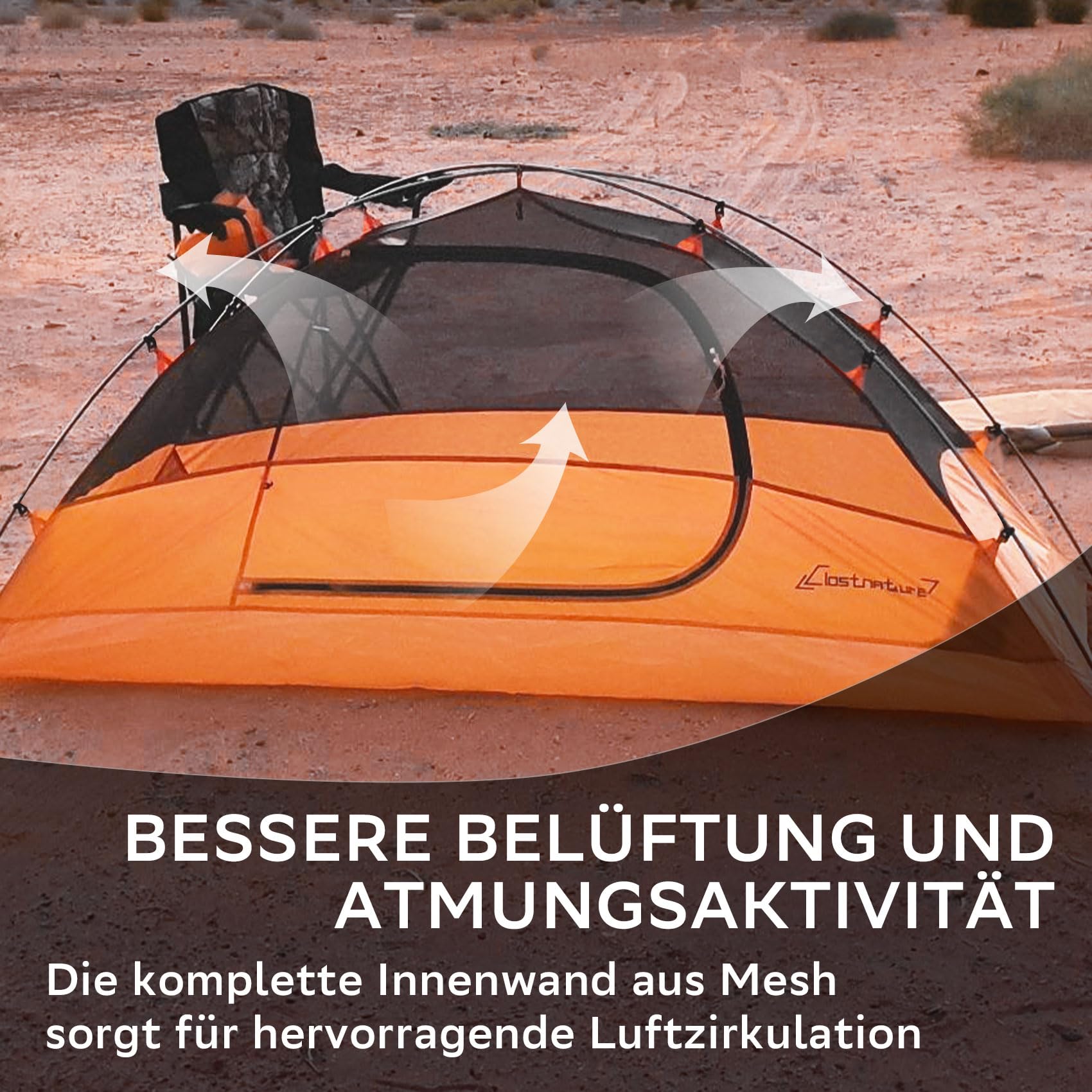 Clostnature Camping Zelt für 1/2/3/4 Personen - Wasserdichtes Campingzelt, Leicht mit Kleinem Packmaß, Winddicht, 3-4 Jahreszeiten Bikepacking Zelt, Geeignet für Trekking, Outdoor, Wandern, Kuppelzelt