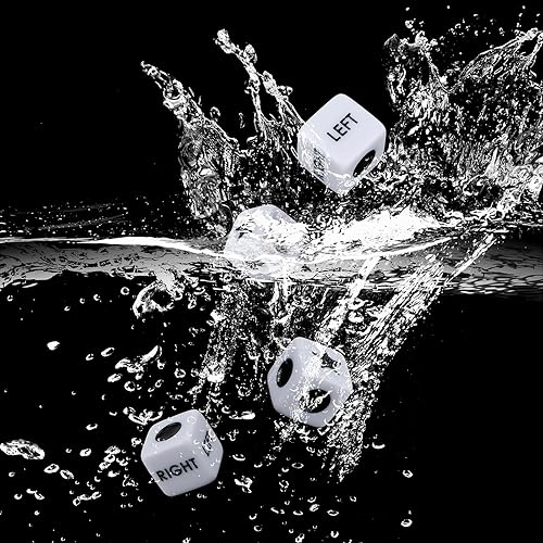 Miniatura 4 de DSLSQD 16 dados de centro izquierdo y derecho, tamaño estándar de 0.63 pulgadas, 6 lados izquierdo y derecho centro juego de dados para centro