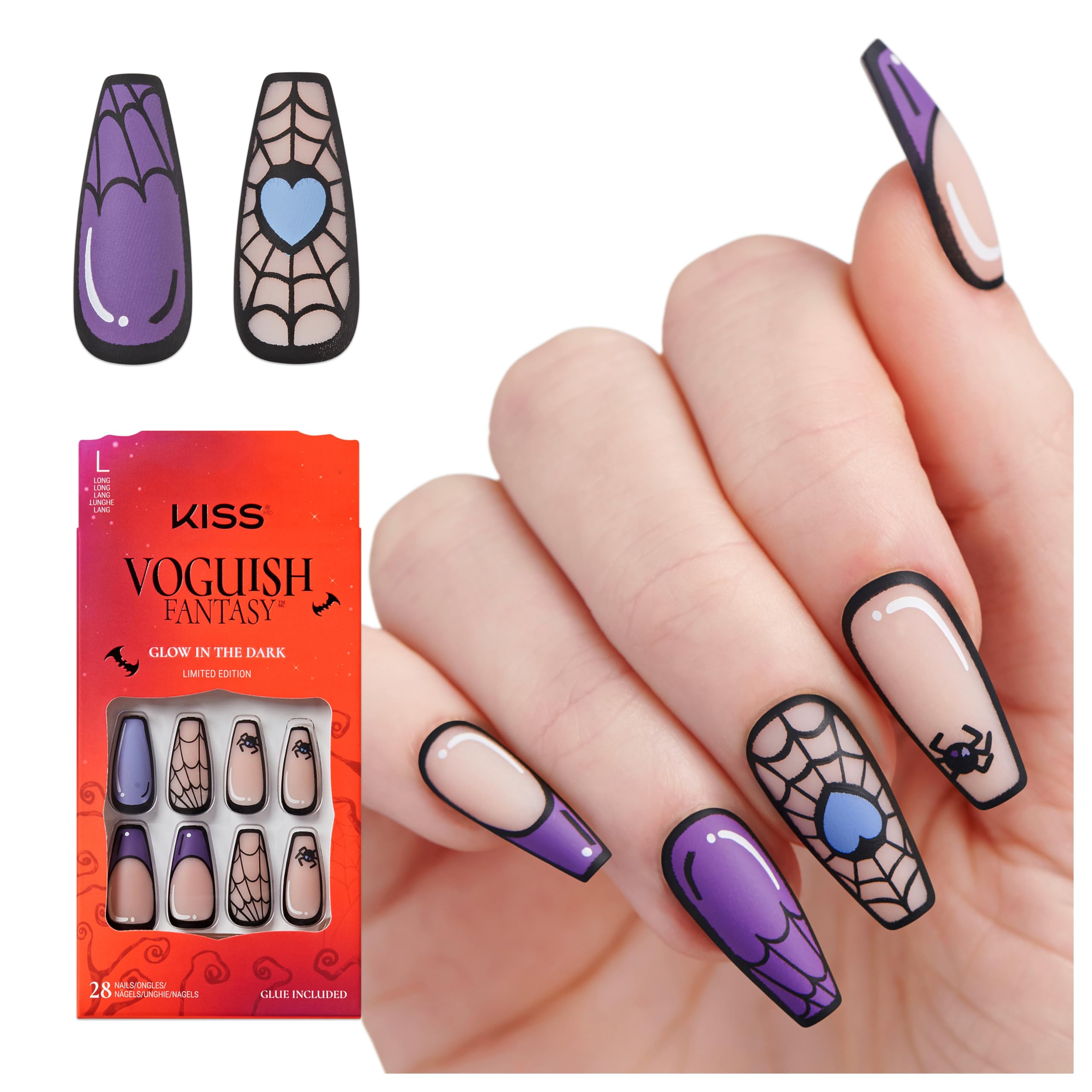 Amazon.com: KISS Voguish Fantasy Halloween Press On Nails