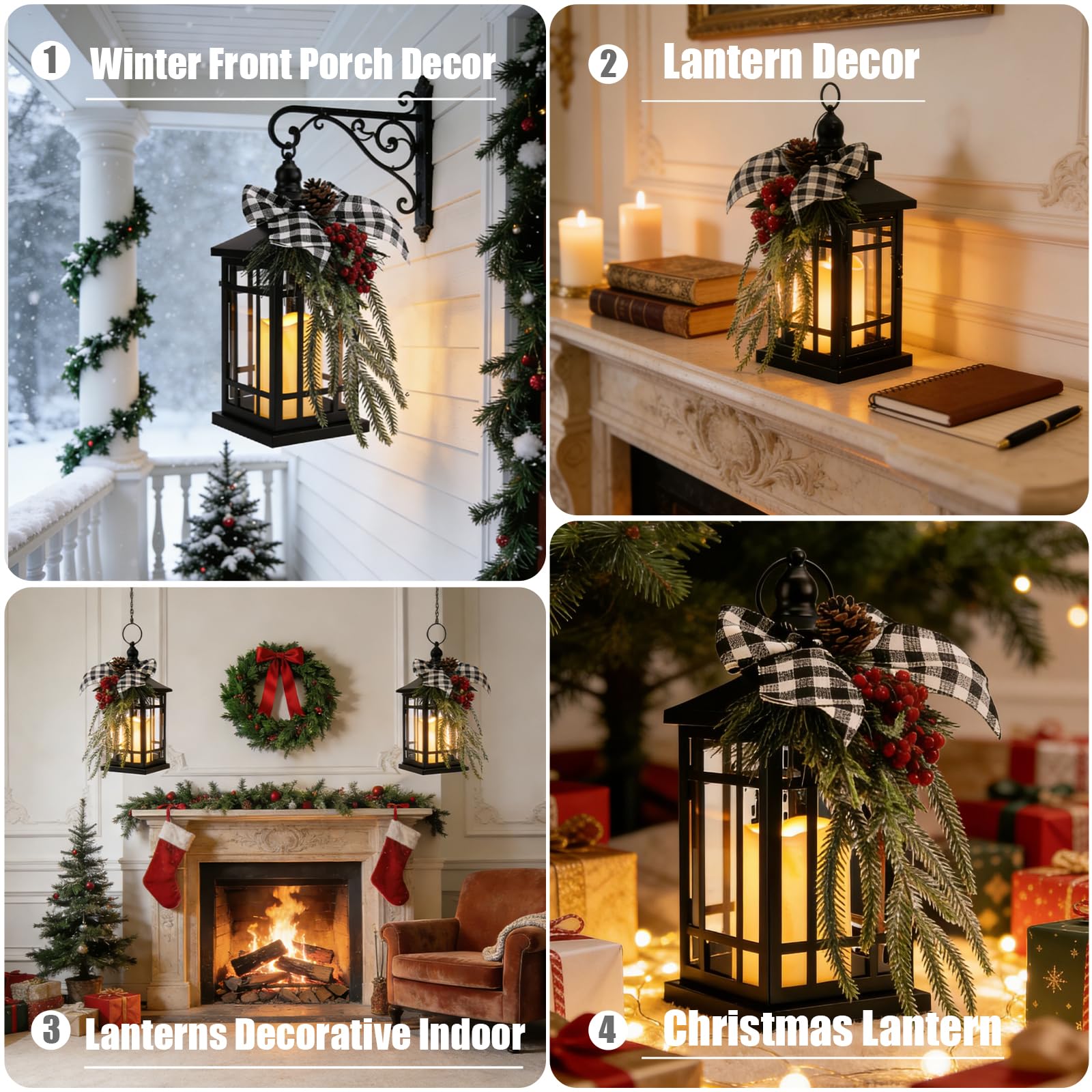 Lanterne di candela della decorazione di Natale (Lanterna di Natale-2)