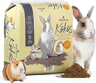 Einstreu aus 100% Kokosfasern – Kleintiereinstreu staubfrei, geruchsbindend und sanft zu Pfoten – perfekt als Streu für Hamster, Kaninchen, Meerschweinchen UVM. (1x40 Liter)