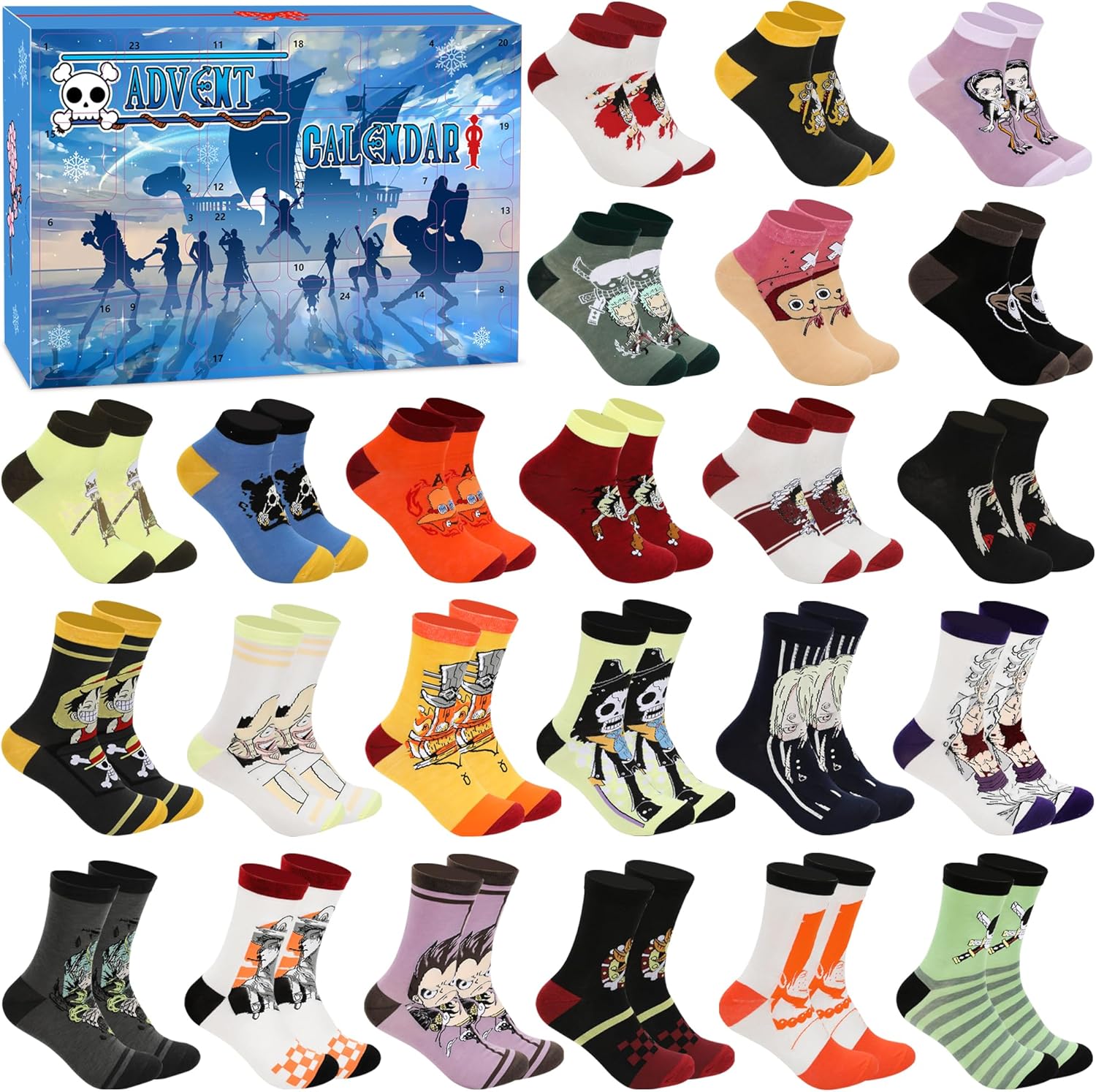 2025 Christmas Advent Calendar for Teen Men, One Holiday Countdown Calendar 48Pieces Scoks Present