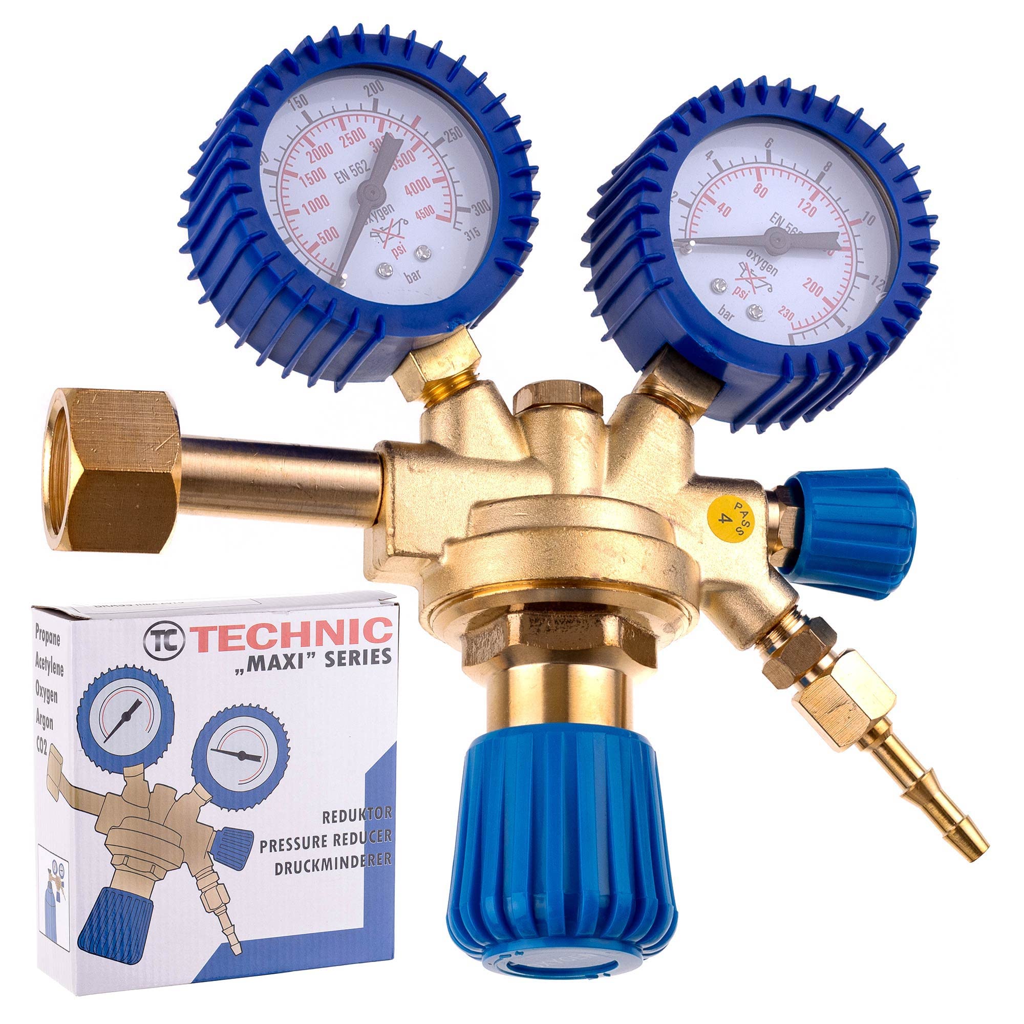 TC TECHNIC Réducteur de pression Régulateur pour gaz Oxygène