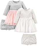 Girls' 2-Pack Stretch Rib Dresses