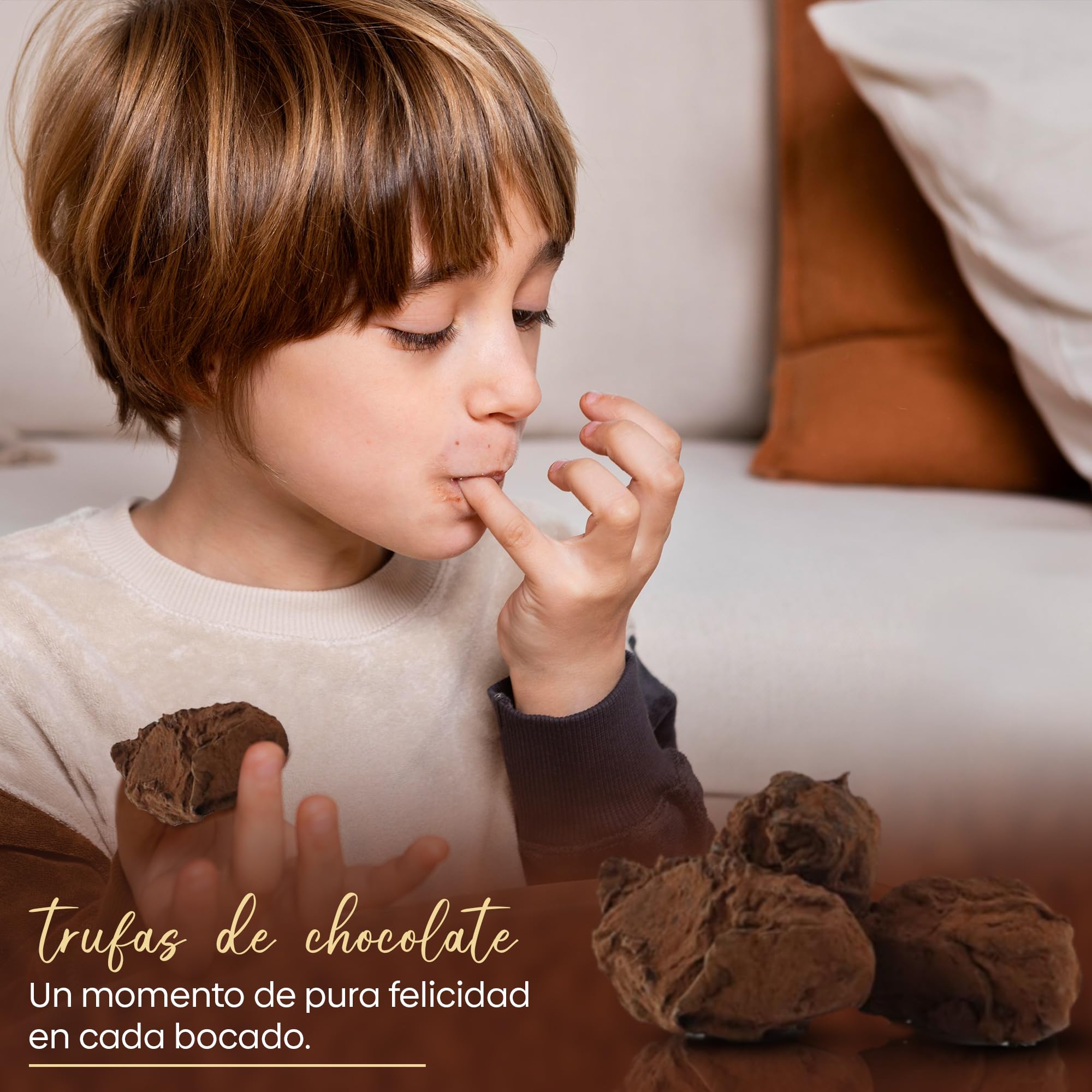 Caja de Chocolates para Regalar, 30 Trufas de Chocolate Belga, 5 de cada: Chili, Pistacho, Cookies, Pedro Ximenez, Whisky y Champagne, Bombones Belgas - Rocas de Chocolate ideal Caja Regalo Chocolate
