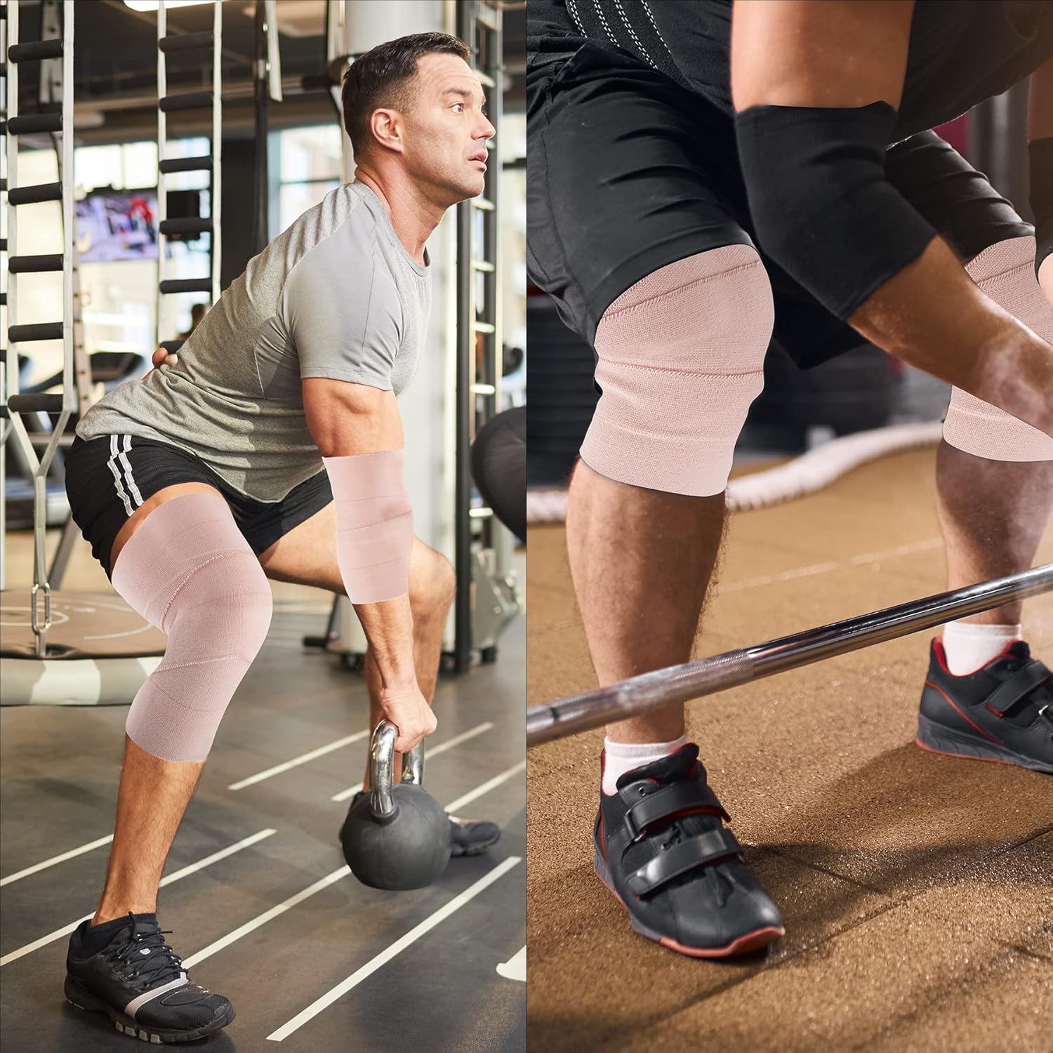 BQTQ 12 Rolls Elastic Tape Adhesive Elastic Bandage Wrap 4 inch Stretch Bandage Wrap Wound Wrap Tape Elastic Adhesive Tape Wrap Bandages for Wrist Ankle Swelling Sprains - Image 7