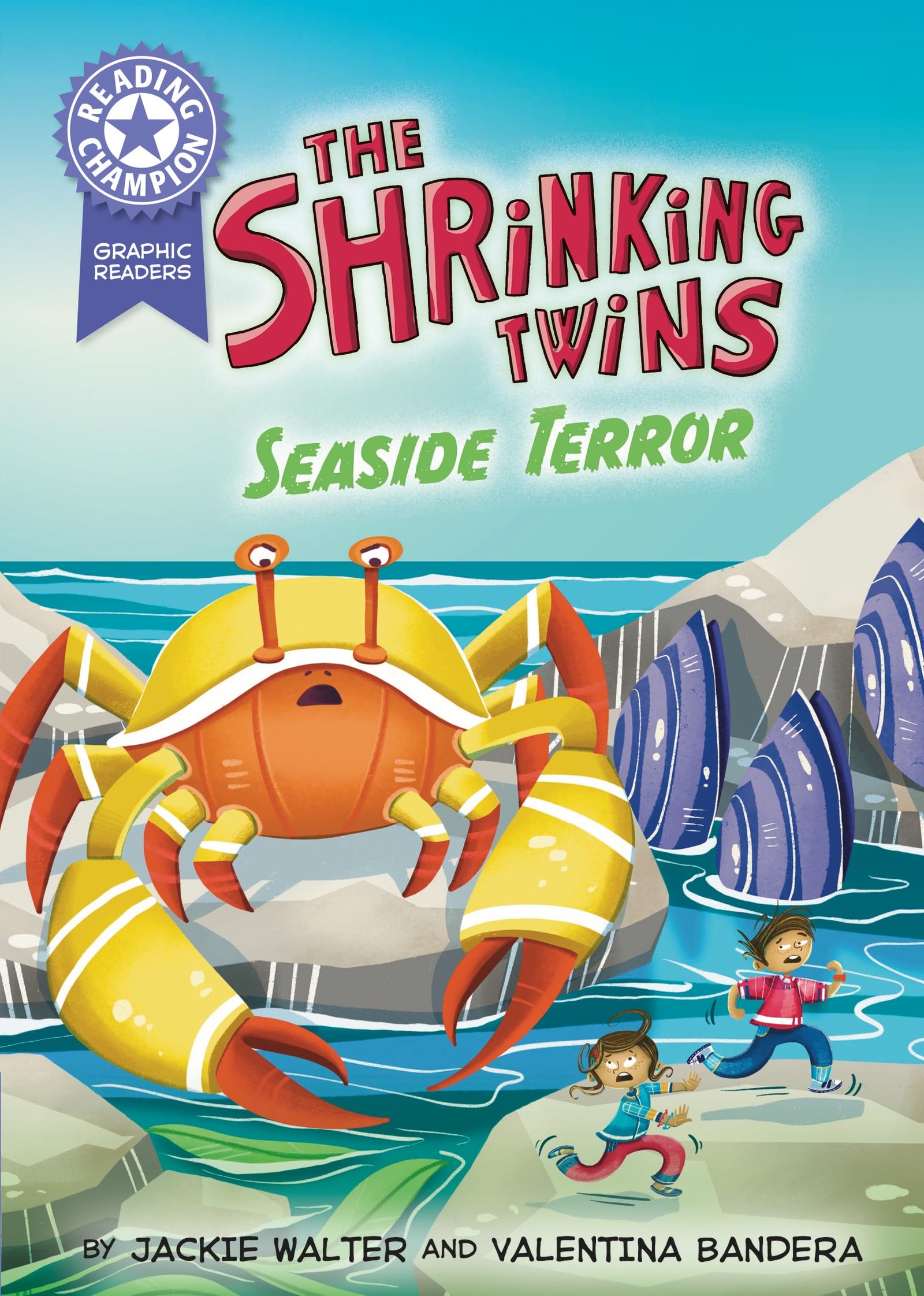 Graphics: The Shrinking Twins: Seaside Terror: Book band Purple 8 (Reading Champion)