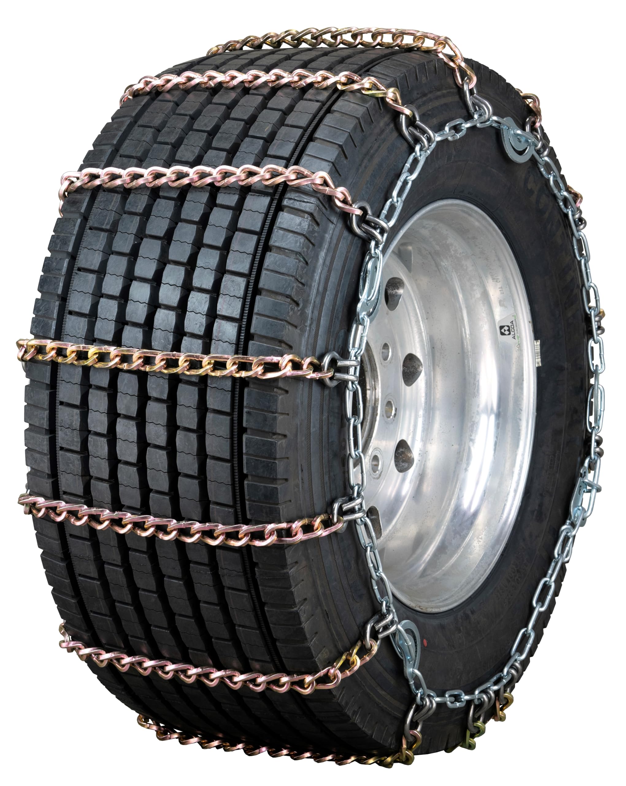 Quality Chain Commercial Truck Twisted Square Link Alloy Cam-Style Tire Chains - Wide Base (3171SLCTWIST)