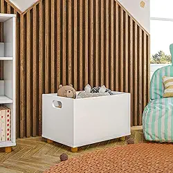 Caixa Organizadora Brinquedos Madeira Bau Montessoriana