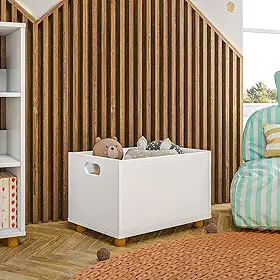 Caixa Organizadora Brinquedos Madeira Bau Montessoriana