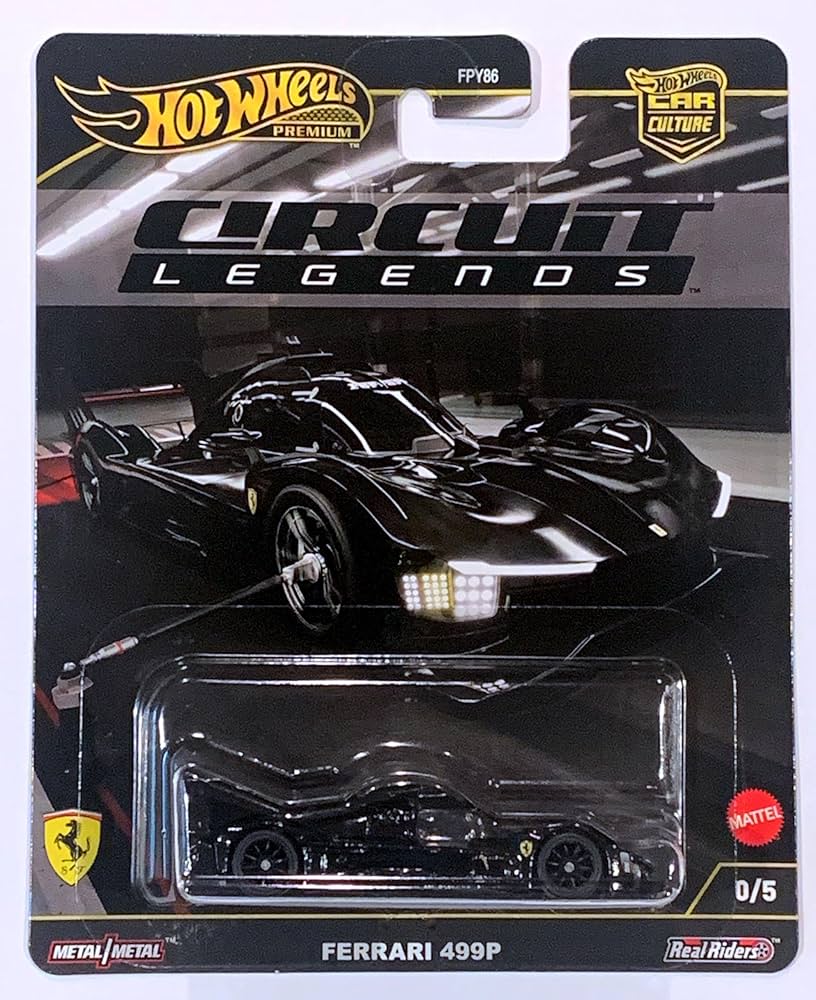 ホットウィールサーキットレジェンズ - フェラーリ 499P (チェイスカー) Hot Wheels Premium Car Culture - Circuit Legends 2025 961K - 0/5