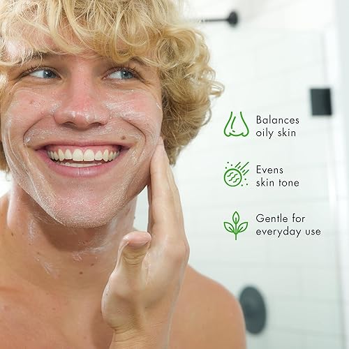 Miniatura 5 de Tiege Hanley Set de tratamiento de acné para el cuidado de la piel para hombres, nivel de sistema 1, rutina avanzada Tiegeclear con lavado de ácido