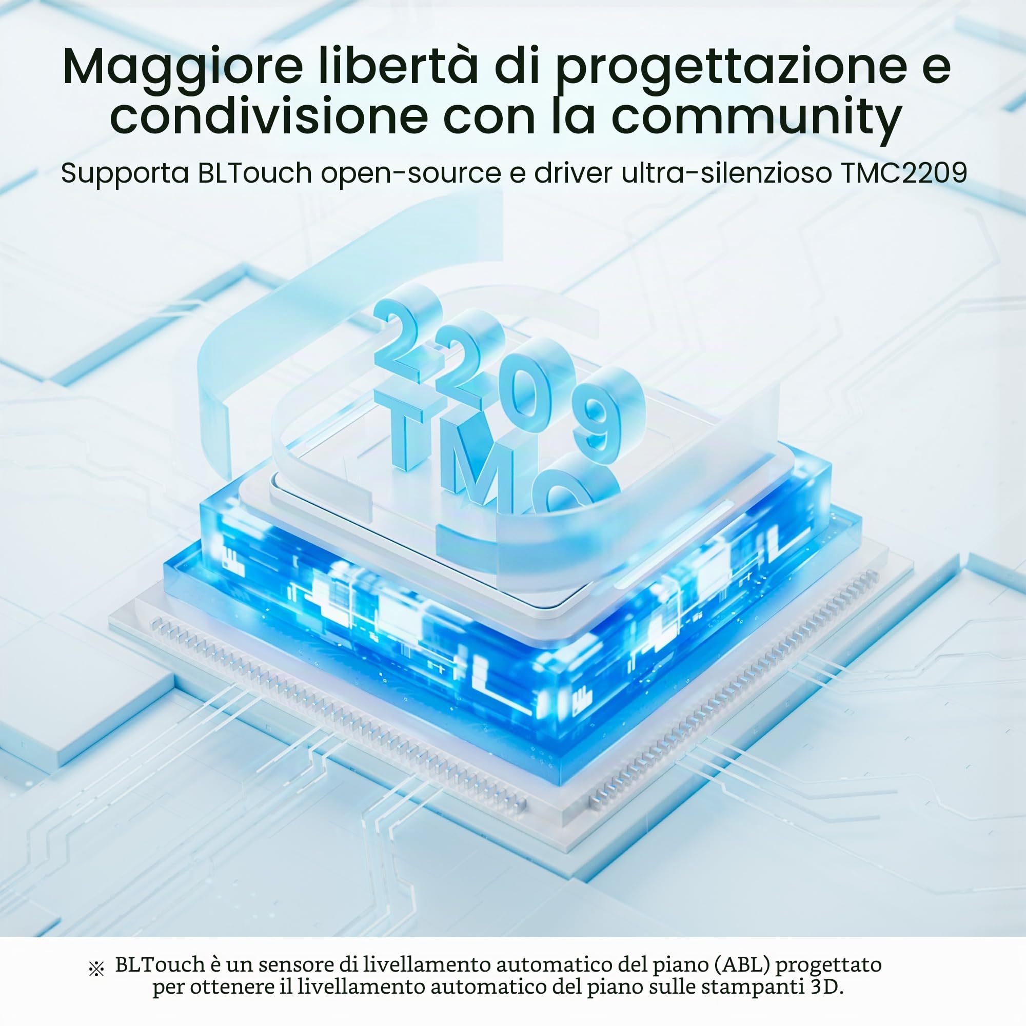 LONGER LK5 Pro Stampante 3D, preassemblata al 90%, volume 300×300×400 mm, piano in vetro riscaldato, scheda madre silenziosa, tubo in teflon alta temperatura, open source.