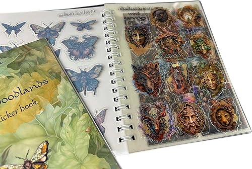 Miniatura 5 de Libro de calcomanías, calcomanías de diario, libro de calcomanías para adultos, adolescentes y niños, libro de calcomanías, 6 páginas transparentes