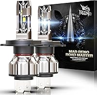 Vista 19 de RENO Combo de bombillas 9005 H11, bombillas antiniebla H11 9005 sin ventilador 6500K 800% más brillantes 9005 H11 para uso todoterreno o niebla