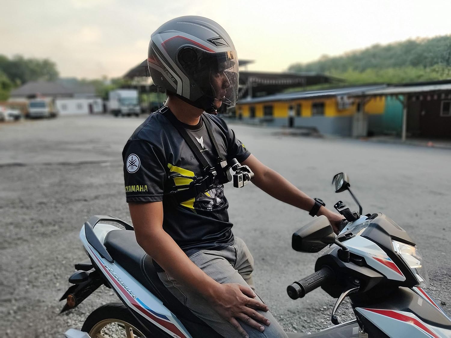 Fеаturеd Prоduсt FeiyuTech WG2X-Official 3-Axis Gimbal for GoPro Hero 10/9(Uncontrollable)/8/7/6/5/4 AEE YI 4K Wearable Stabilizer Bike Bicycle/Helmet/Car Mounting Gimble for Action Camera