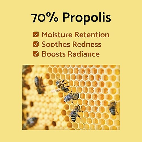 Miniatura 4 de IUNIK Propolis 70% Vitaminas 17% Synergy Serum - Centella Asiatica Calmante Calmante Nutrición Profunda para Punto Seco Borroso Hiperpigmentación