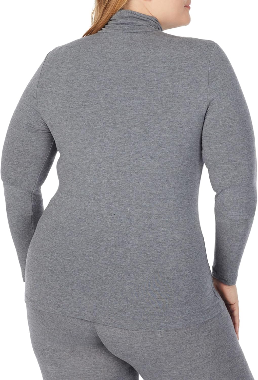 Cuddl Duds レディース ソフトウェア ストレッチ長袖タートルネックトップ