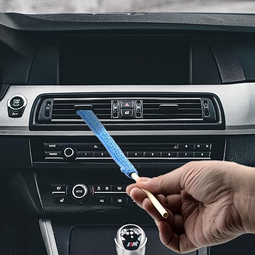 Miniatura 6 de 12 piezas de microfibra con detalles de plumero, cepillo de limpieza de hendiduras, plumero de microfibra, mini plumeros para limpiar el hogar,