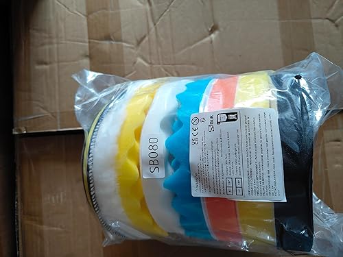 Miniatura 8 de SIQUK Kit de 9 almohadillas de pulido para automóvil, almohadillas de pulido de 7 pulgadas, almohadillas de pulido de espuma, accesorio para taladro