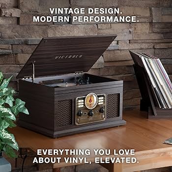 Amazon.com: Victrola The Quincy 6-in-1 Bluetooth Record