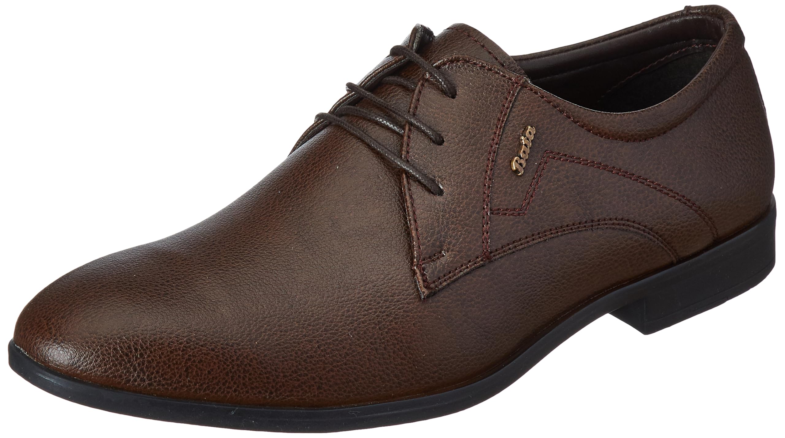 Bata KIA E Mens Formal Lace-Up Shoes in Dark Brown