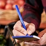 Paper Mate Ballpoint Pens, Write Bros. Blue Ink Pens, Medium Point (1.0 mm), 12 Count