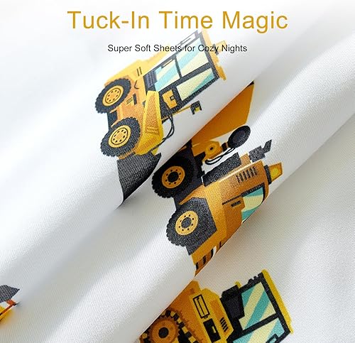 Miniatura 5 de Coukouchyi - Juego de sábanas de 3 piezas tamaño matrimonial para niños, sábana bajera ajustable suave y transpirable, sábana bajera para niños,