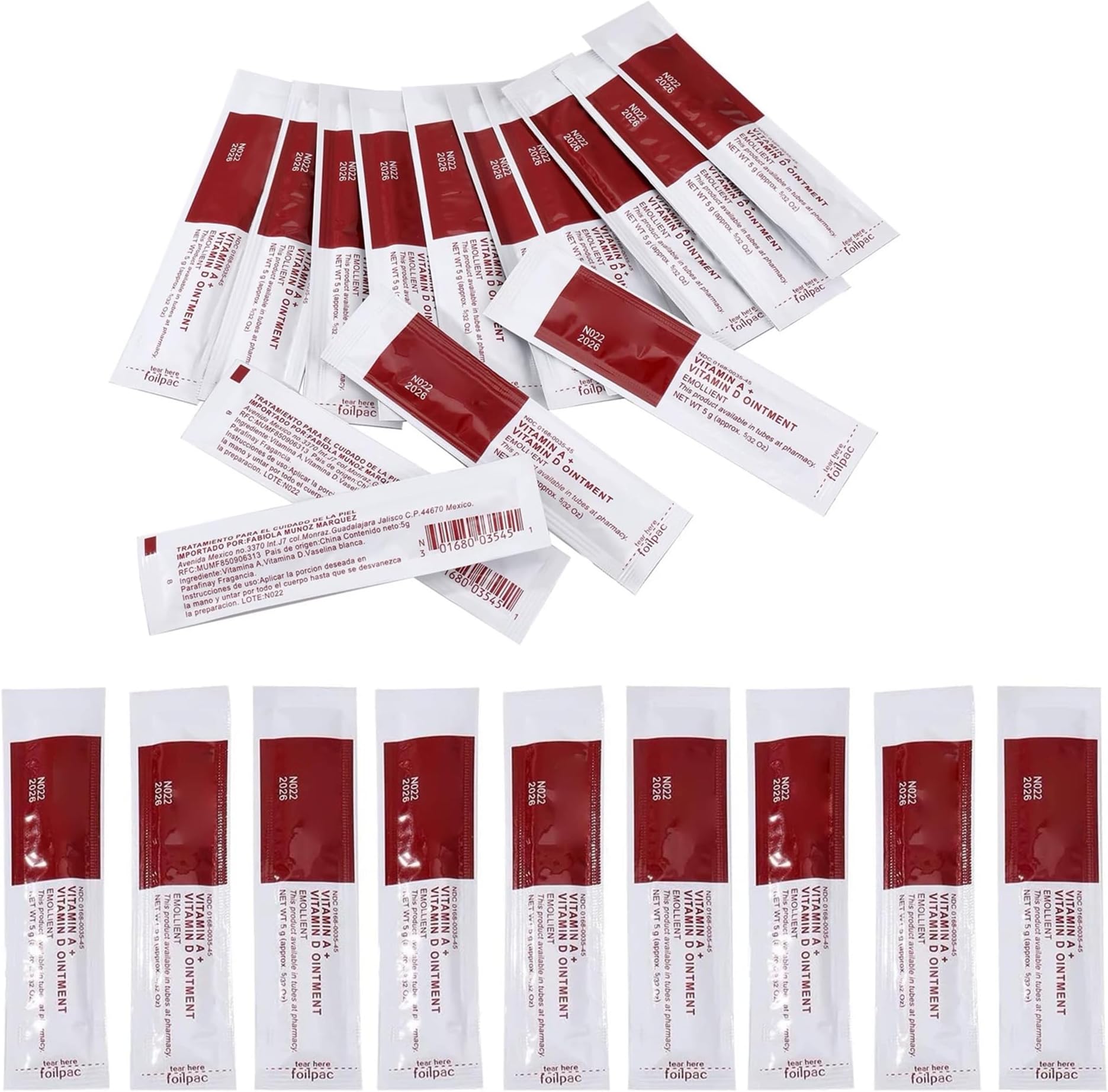 Tattoo Scar Repair Gel,New Star Tattoo 100pcs Professional Tatto Aftercare Repair Cream With Ointment Vitamin A & D Anti Scar Gel for Permanent Makeup,Microblading and Tattooing Supplies(100pcs)