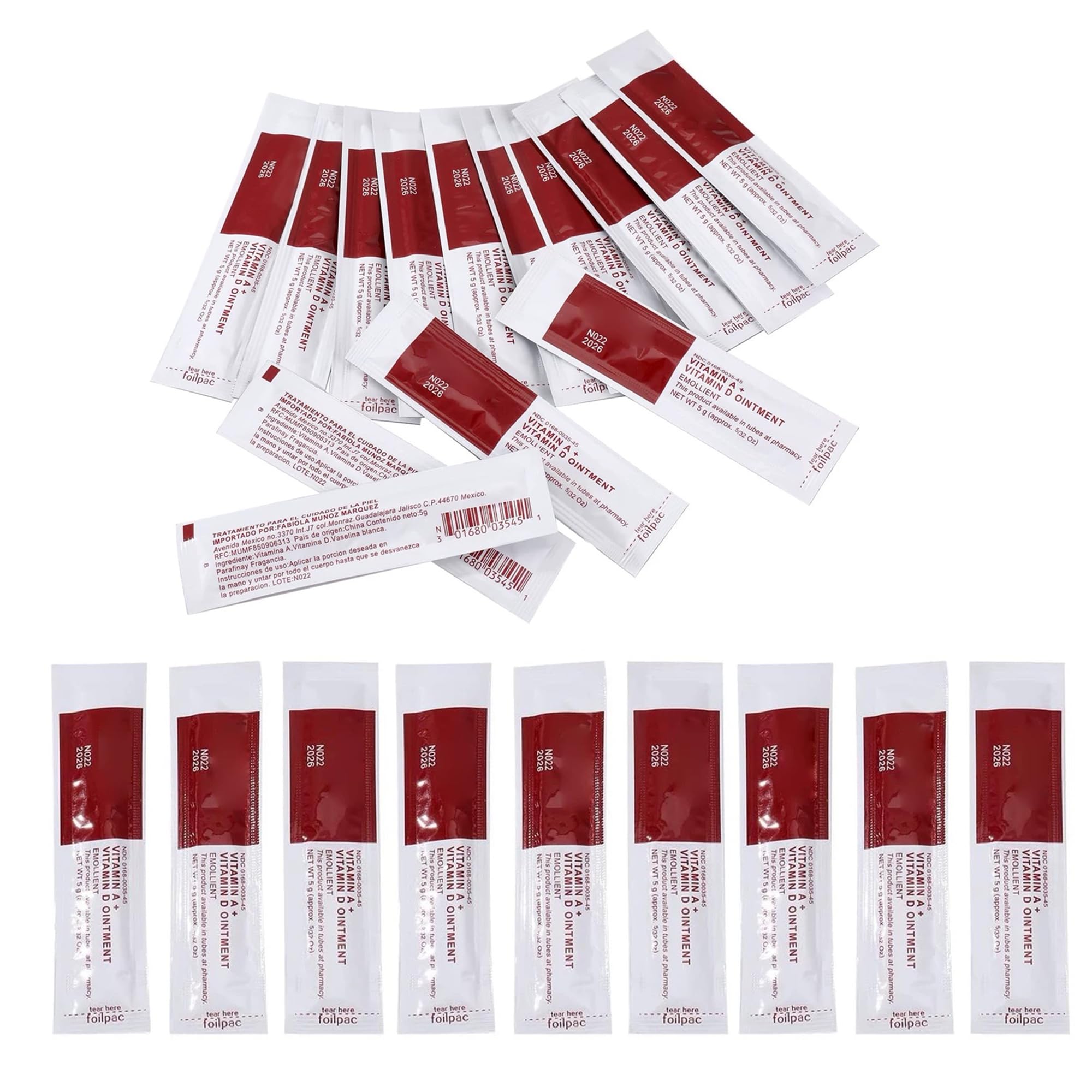 Tattoo Scar Repair Gel,New Star Tattoo 100pcs Professional Tatto Aftercare Repair Cream With Ointment Vitamin A & D Anti Scar Gel for Permanent Makeup,Microblading and Tattooing Supplies(100pcs)