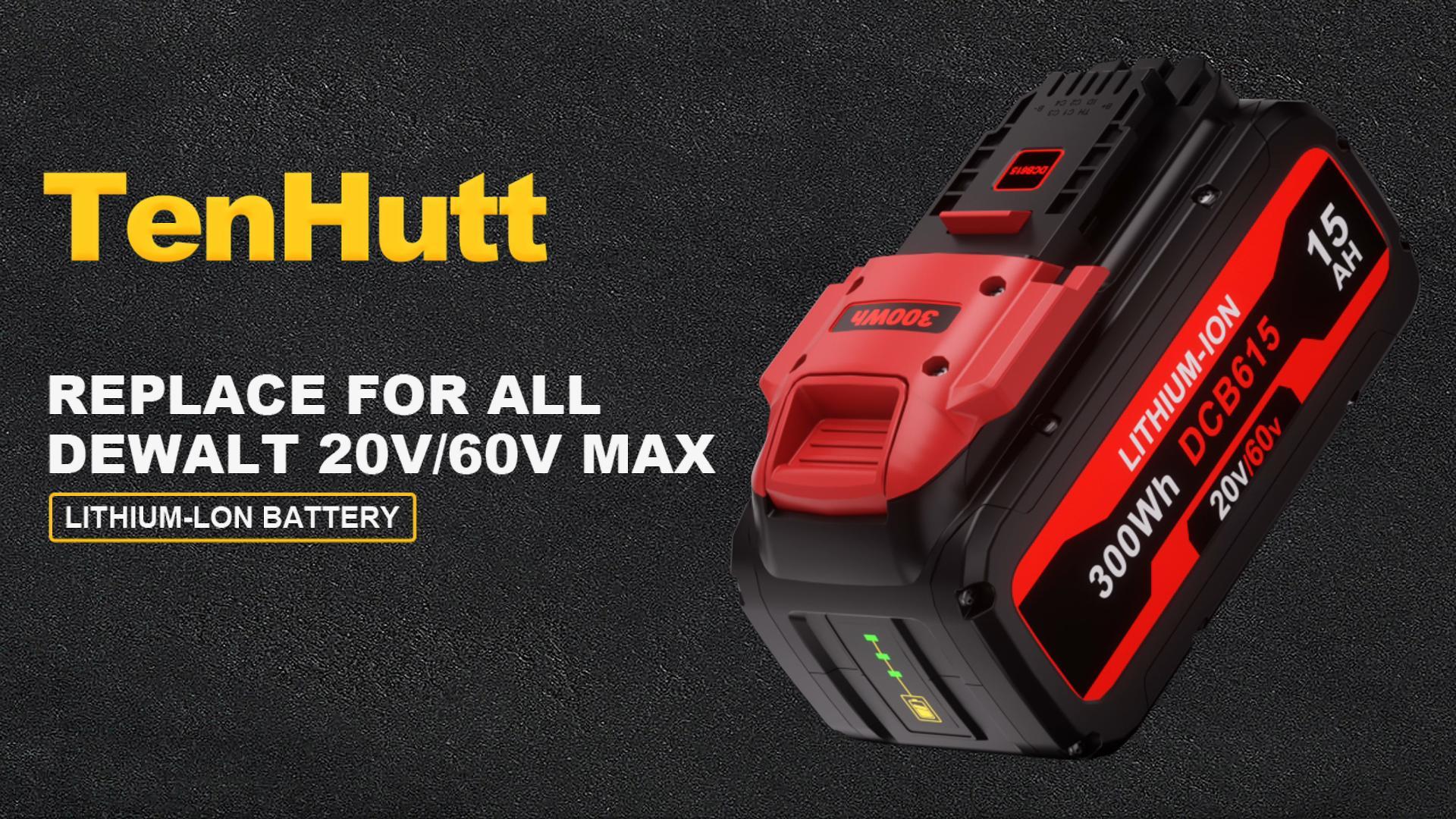 Amazon.com: 15.0Ah Replace for Dewalt Flex-volt 20v/60v Max