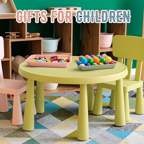 Miniatura 4 de Mifoci Morandi - 15 bandejas de plástico para actividades artísticas, bandejas apilables de plástico para servir para proyectos de bricolaje,