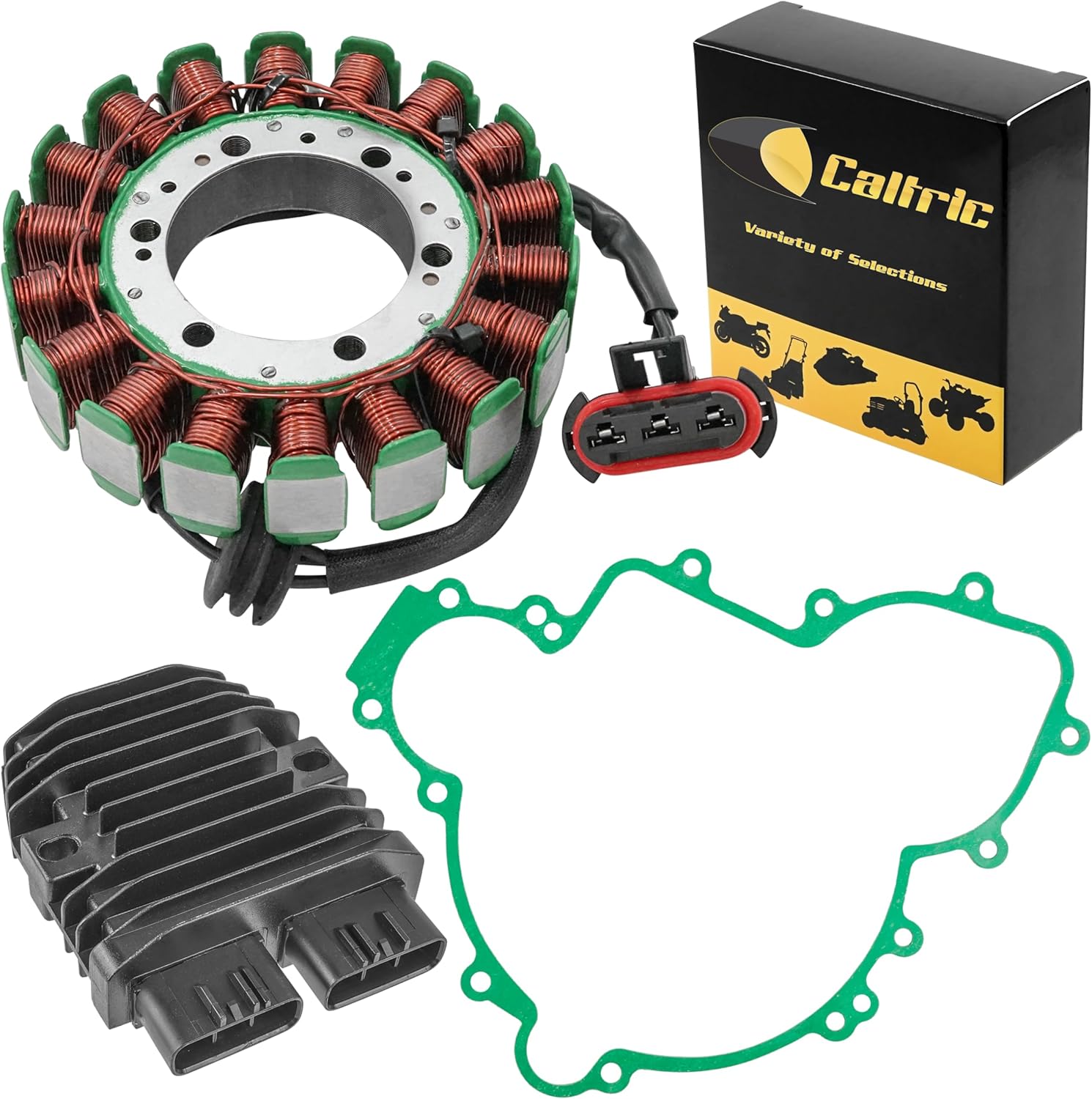 Caltric Stator Regulator Gasket Compatible with Polaris Rzr Xp 1000 2014-2018 / Rzr Xp 4 1000 2014-2018
