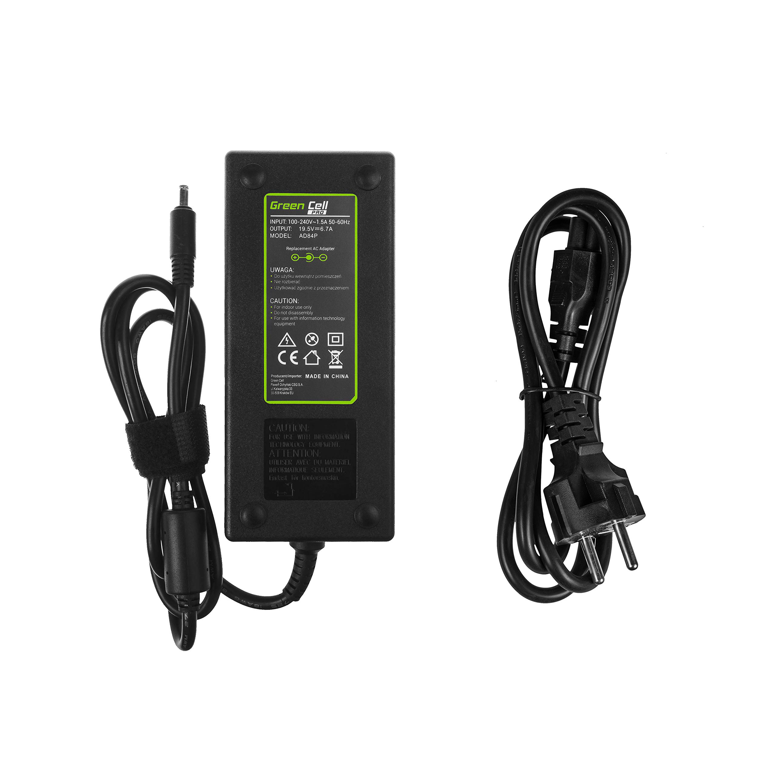 GC PRO Caricabatterie per Dell Precision M3800 15 5000 5510 5520 P31F001 P56F001 Laptop Notebook Portatile Caricatore Alimentatore (19.5V 6.7A 130W)