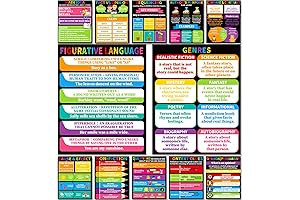Reading Comprehension Posters for Middle School--12-Piece Set