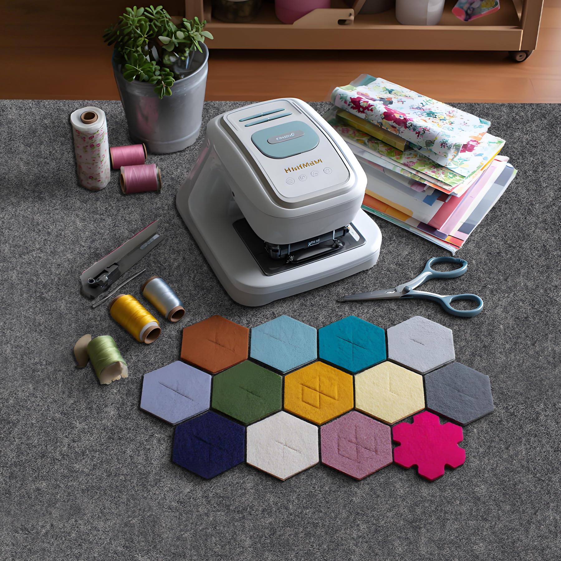 Lana Tappetino per Pressatura 48,3 x 66 cm XL Feltro Spesso Trapuntare Cucire Artigianato Poggia Ferro Resistente Calore Superficie Stiro Portatile Durevole
