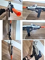 Vista 7 de Lanzador Automático de Bolas de Gel de Alta Velocidad de 180+FPS con Elegantes Luces de Funcionamiento y Rondas, Pistola Lanzadora de Juguete