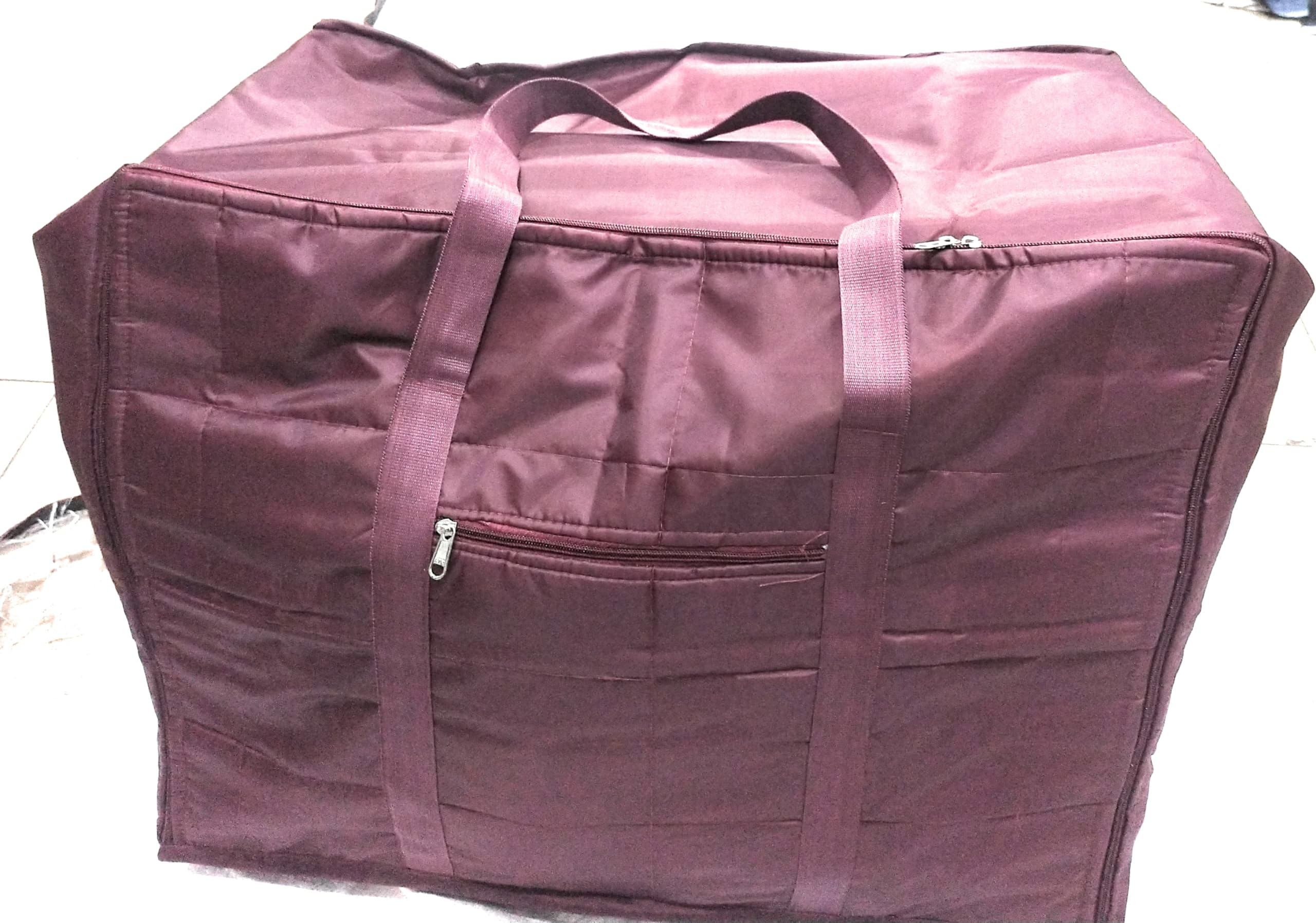 Foldable Storage Bag Organizer Clothes Storage Container for Blanket Comforter Saree Toys Clothing Bedding with Durable Handles.-image-47