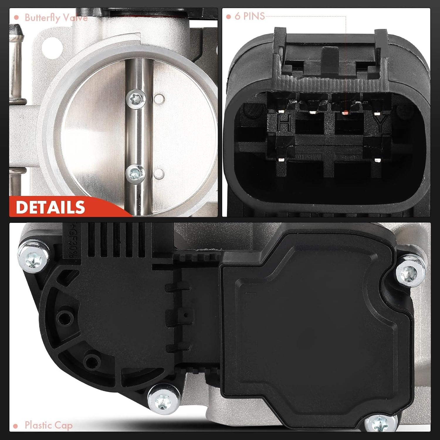 A-Premium Electronic Throttle Body Compatible with Chevrolet Aveo 2006 2007 2008 2011 & Pontiac G3 Wave Wave5, L4 1.6L, Replace# 25181982, 25183237