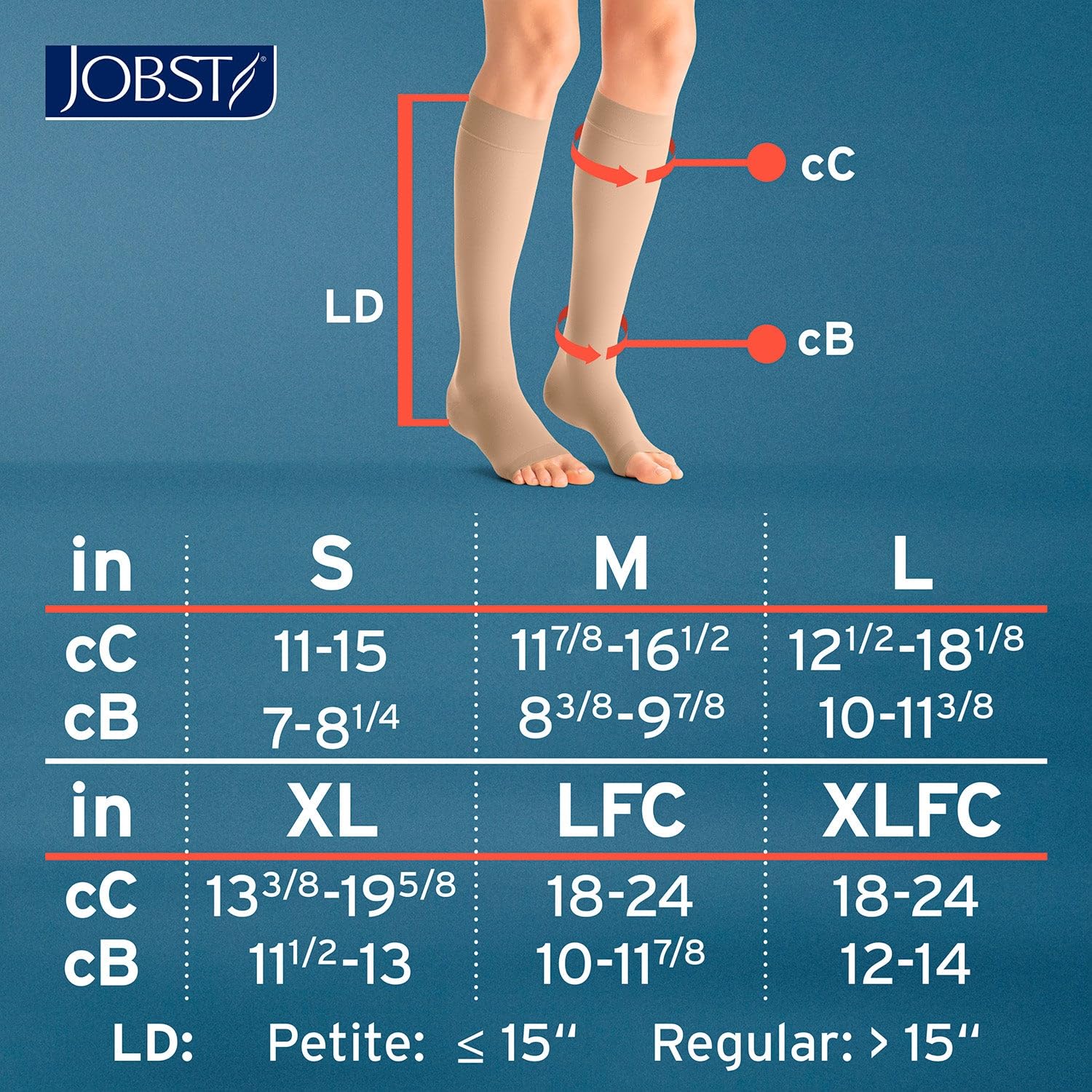Amazon.com: JOBST UltraSheer Knee High 15-20 mmHg Compression