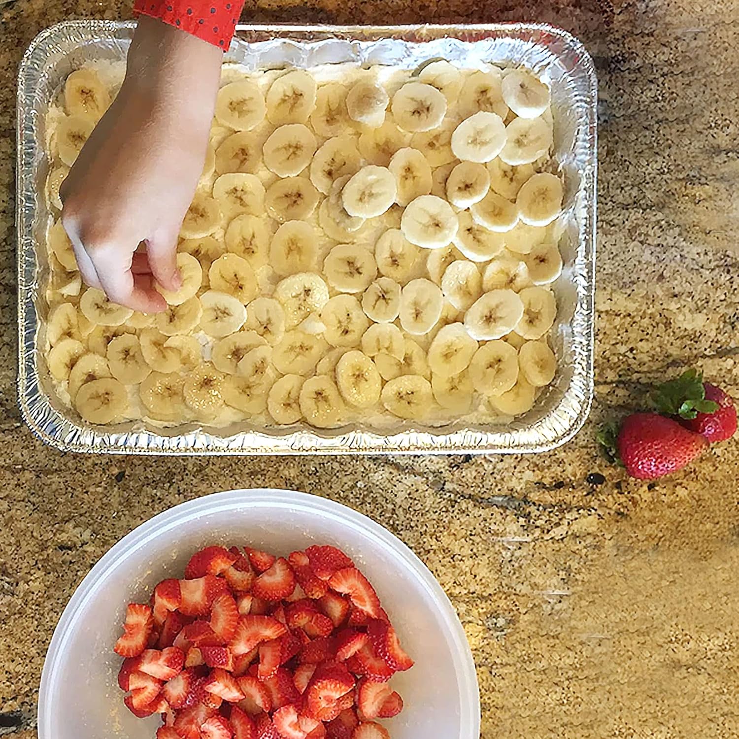 JXXH 9×13 Inches 25 Pack Disposable Aluminum Pans with Lid,Half-Size Deep Aluminum Pans For Grilling,Baking,Heating,Cooking,Food Preparation.: Home & Kitchen