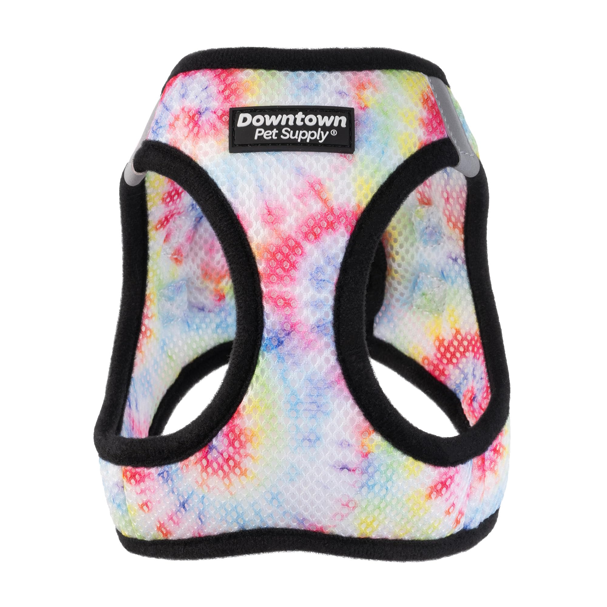 Downtown Pet Supply Step in Dog Harness for Small Dogs No Pull, Small, Tie Dye Traditional - Adjustable Harness with Padded Mesh Fabric and Reflective Trim - Buckle Strap Harness for Dogs โ image 1