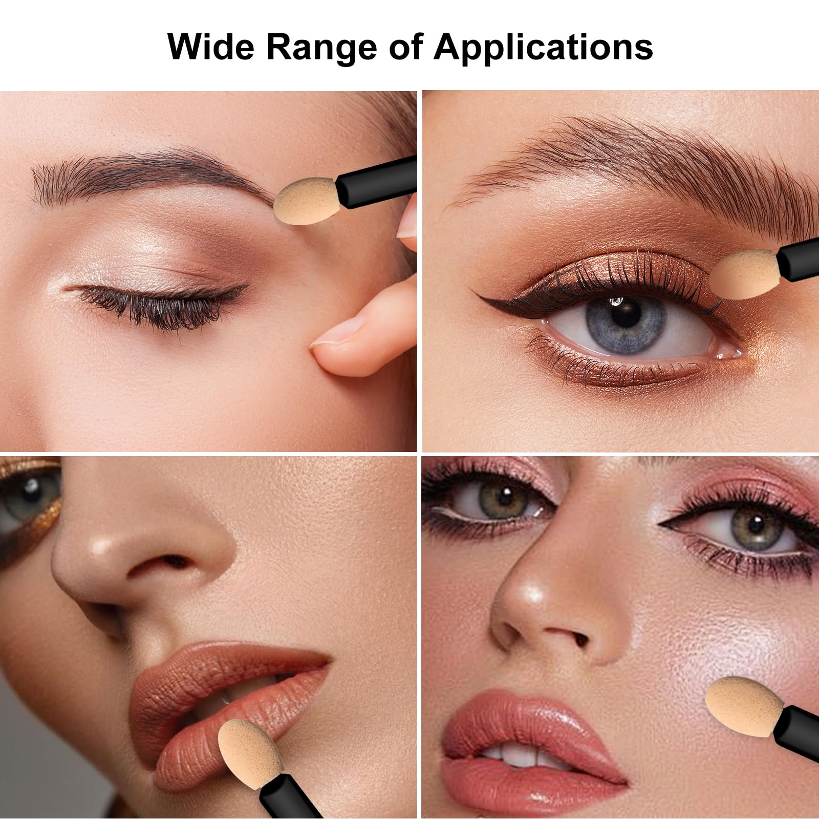 120 brochas para sombra de ojos