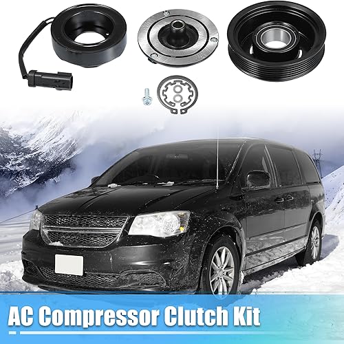Miniatura 2 de uxcell Juego de embrague de compresor de CA para Dodge Grand Caravan 2011-2020 AC Embrague Conjunto de reparación