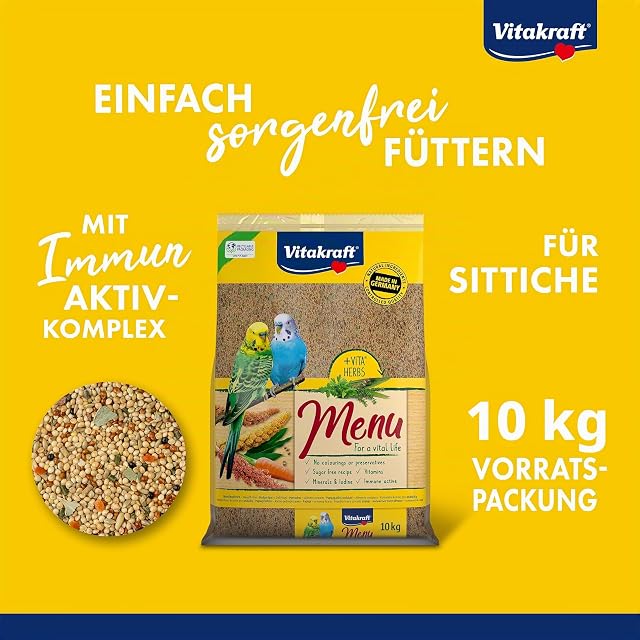 Foto 2 de 8 de Vitakraft Menú 10 kg, alimento Principal para periquitos, con vitaminas